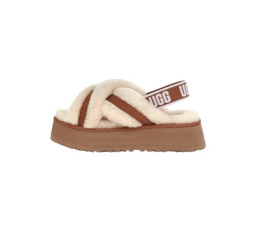 Купить UGG W Disco Cross Slide Chestnut