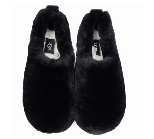 Купить Ugg Hailey Fluff Slippers Black