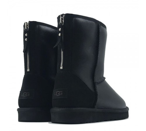 Купить UGG Mens Classic Short Zip Metallic Black