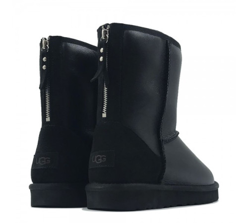 Купить UGG Mens Classic Short Zip Metallic Black