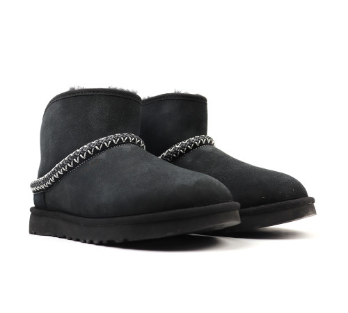 Купить UGG Classic Mini Cresent Black Купить UGG Classic Mini Cresent Black