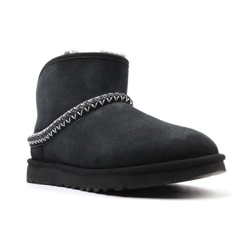 Купить UGG Classic Mini Cresent Black Купить UGG Classic Mini Cresent Black