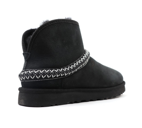 Купить UGG Classic Mini Cresent Black Купить UGG Classic Mini Cresent Black