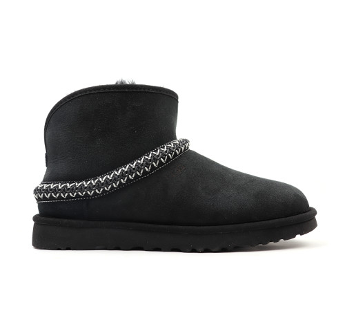 Купить UGG Classic Mini Cresent Black Купить UGG Classic Mini Cresent Black