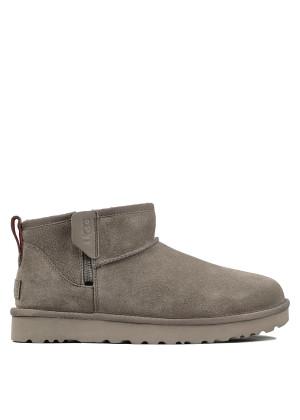 UGG Mens Classic Ultra Mini Zip Boot Smoke