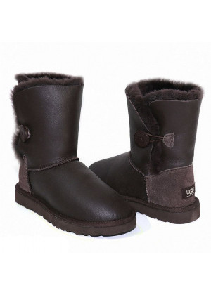 UGG Bailey Button Metallic Chocolate