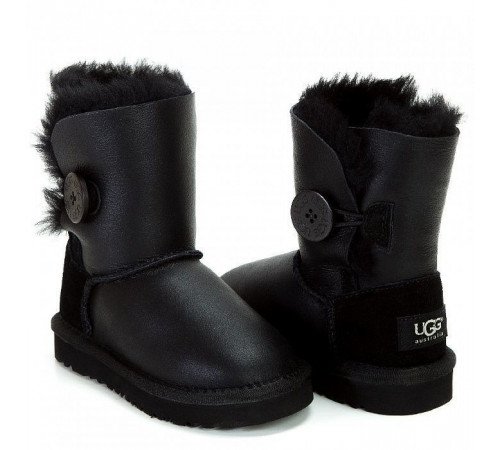 Купить UGG Kids Bailey Button Metallic Black