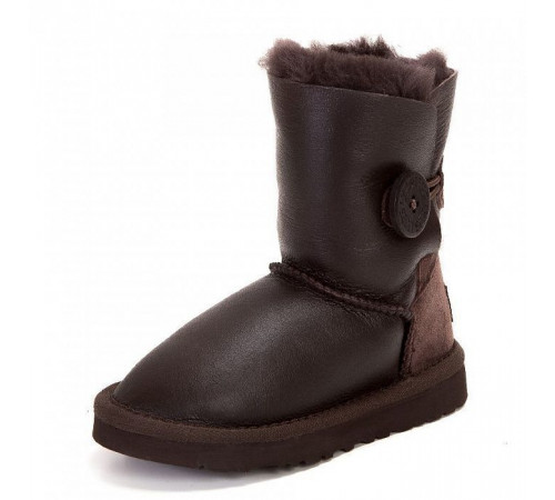 Купить UGG Kids Bailey Button Metallic Chocolate