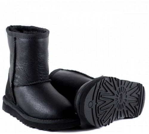 Купить UGG Kids Classic Short Metallic Black