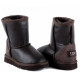 Купить UGG Kids Classic Short Metallic Chocolate