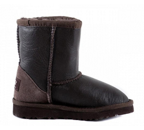 Купить UGG Kids Classic Short Metallic Chocolate