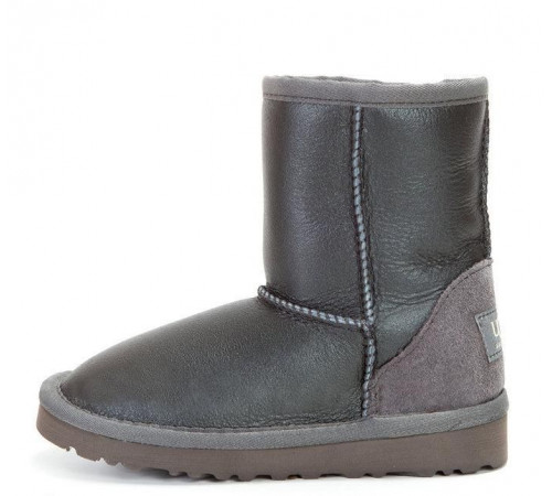 Купить UGG Kids Classic Short Metallic Grey