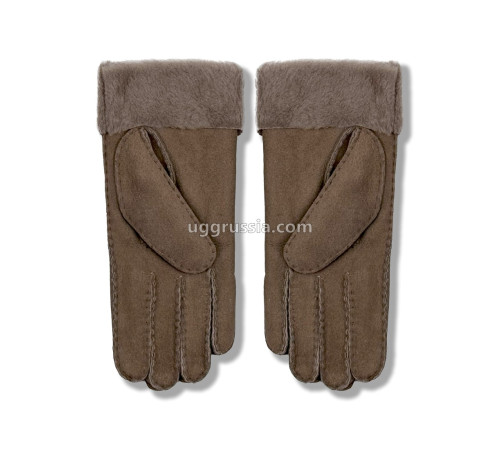 Купить UGG Перчатки Замшевые Женские Коричневые
