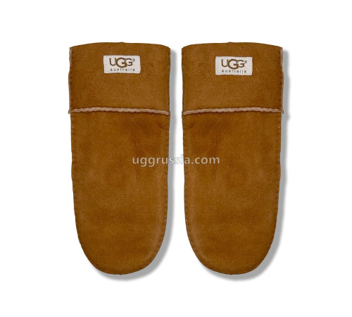 Купить UGG Варежки Замшевые Женские Коричневые