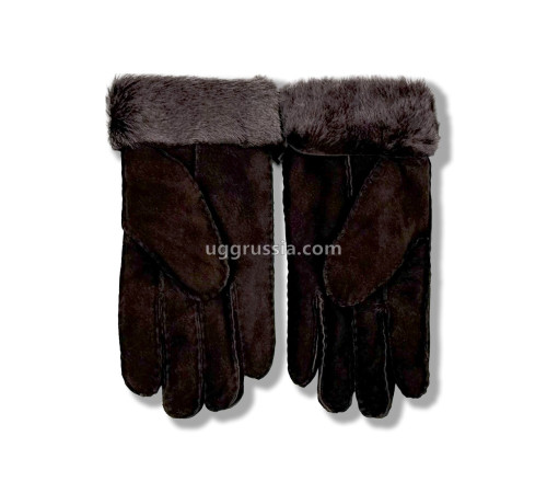 Купить UGG Перчатки Замшевые Женские Коричневые
