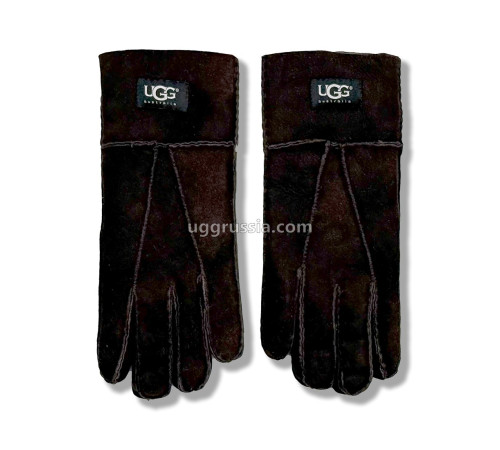 Купить UGG Перчатки Замшевые Женские Коричневые