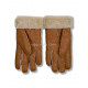 Купить UGG Перчатки Кожаные Женские Коричневые