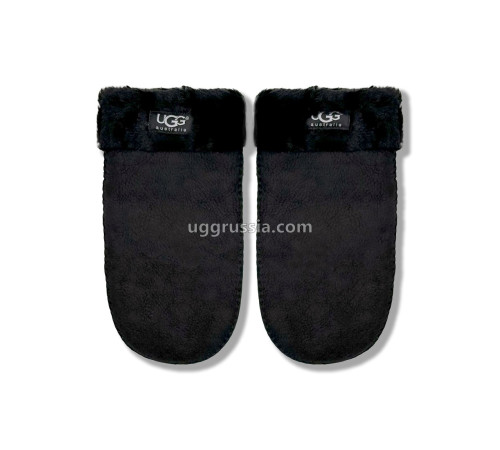 Купить UGG Варежки Замшевые Женские Черные