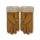 Купить UGG Перчатки Кожаные Женские Коричневые