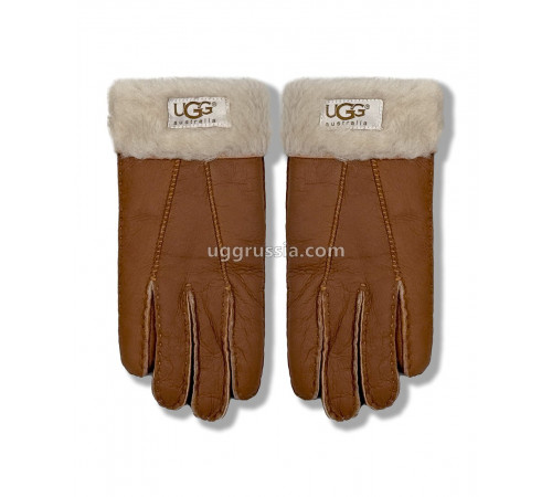 Купить UGG Перчатки Кожаные Женские Коричневые Купить UGG Перчатки Кожаные Женские Коричневые