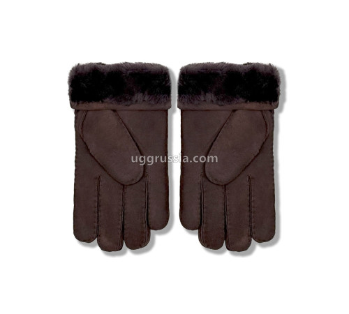 Купить UGG Перчатки Замшевые Женские Коричневые