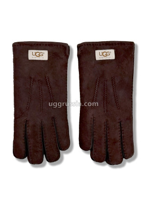 UGG Перчатки Замшевые Женские Коричневые