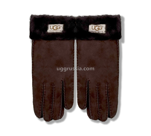 Купить UGG Перчатки Замшевые Женские Коричнеые
