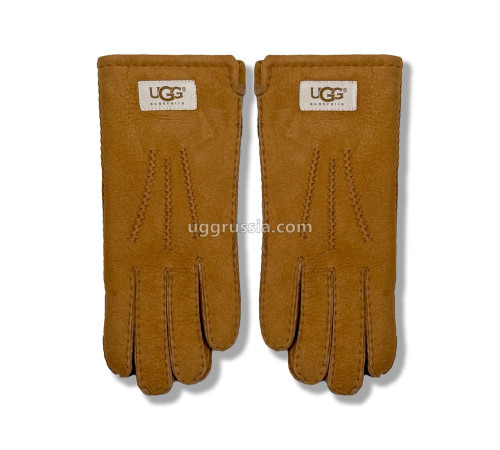 Купить UGG Перчатки Замшевые Женские Коричневые