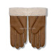 Купить UGG Перчатки Кожаные Женские Коричневые