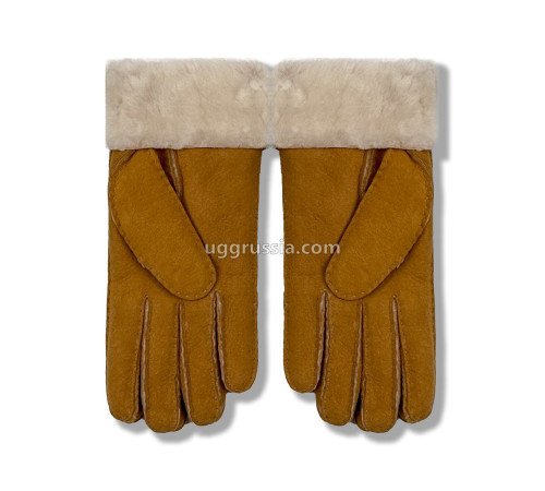Купить UGG Перчатки Замшевые Женские Коричневые