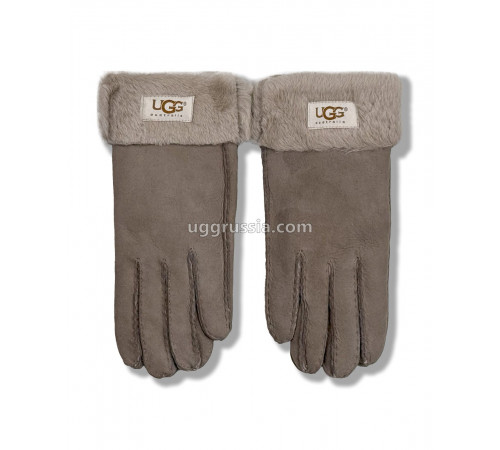 Купить UGG Перчатки Замшевые Женские Серые Купить UGG Перчатки Замшевые Женские Серые