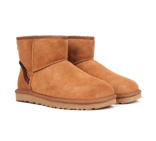 Купить UGG Mens Classic Mini Deco Suede Boot Chestnut