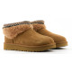 Купить UGG Ultra Mini Lack Maxi Curly Boot Chestnut