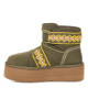 Купить UGG Classic Mini II Braid Platform Green