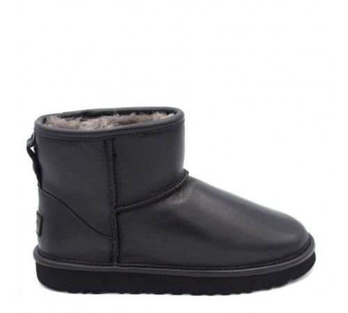 Купить UGG Classic Mini Leather Black Купить UGG Classic Mini Leather Black