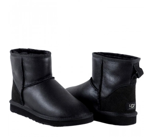 Купить UGG Classic Mini Metallic Black Купить UGG Classic Mini Metallic Black
