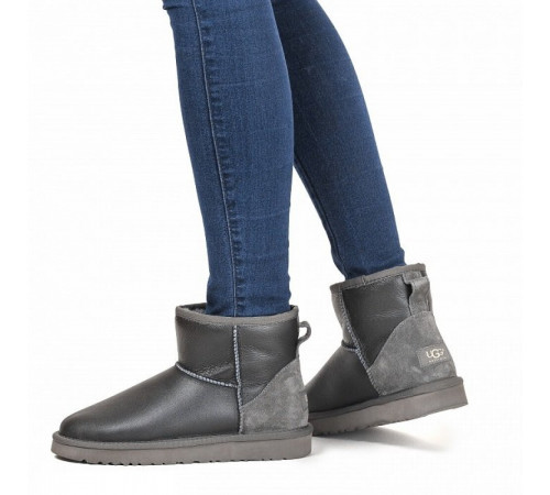 Купить UGG Classic Mini Metallic Grey Купить UGG Classic Mini Metallic Grey