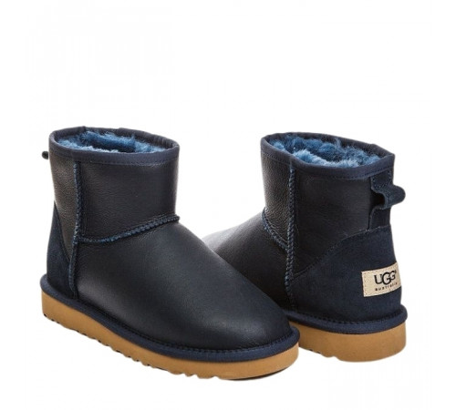 Купить UGG Classic Mini Metallic Navy Купить UGG Classic Mini Metallic Navy