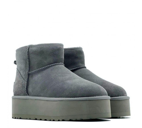 Купить UGG Classic Mini Platform Grey Купить UGG Classic Mini Platform Grey