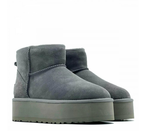 Купить UGG Classic Mini Platform Grey Купить UGG Classic Mini Platform Grey