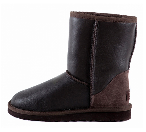 Купить UGG Classic Short Metallic Chocolate