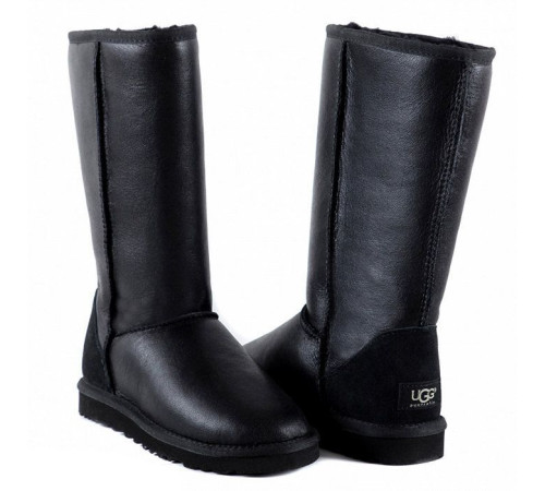 Купить UGG Classic Tall Metallic Black
