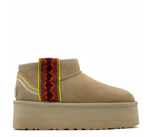 Купить UGG Classic Ultra Mini Braid Platform Sand Купить UGG Classic Ultra Mini Braid Platform Sand