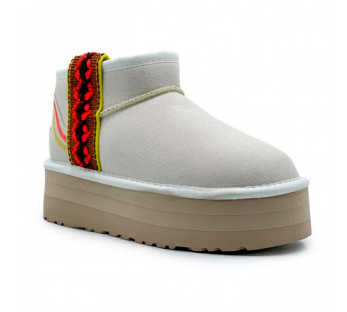Купить UGG Classic Ultra Mini Braid Platform White Купить UGG Classic Ultra Mini Braid Platform White