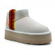 Купить UGG Classic Ultra Mini Braid Platform White