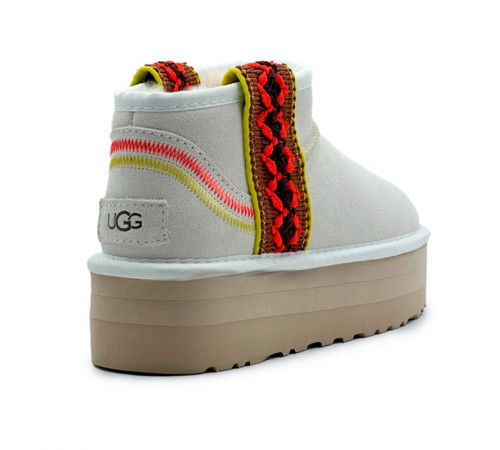 Купить UGG Classic Ultra Mini Braid Platform White