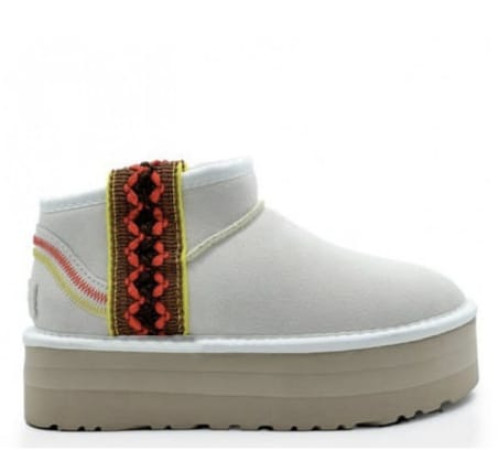 Купить UGG Classic Ultra Mini Braid Platform White