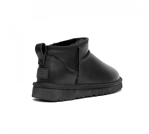 Купить UGG Classic Ultra Mini Leather Black Купить UGG Classic Ultra Mini Leather Black