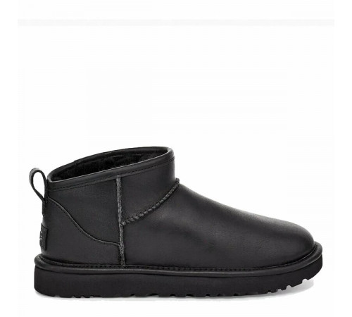 Купить UGG Classic Ultra Mini Leather Black Купить UGG Classic Ultra Mini Leather Black