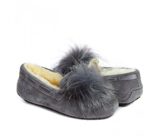 Купить UGG Dakota Pom Pom Grey Купить UGG Dakota Pom Pom Grey